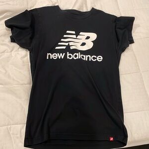Black and White New Balance T-Shirt Size Medium